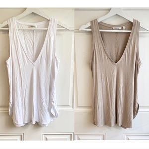 Aritzia Babaton zayn v neck tank top bundle